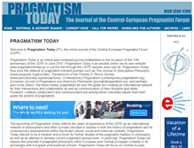 Tablet Screenshot of pragmatismtoday.eu